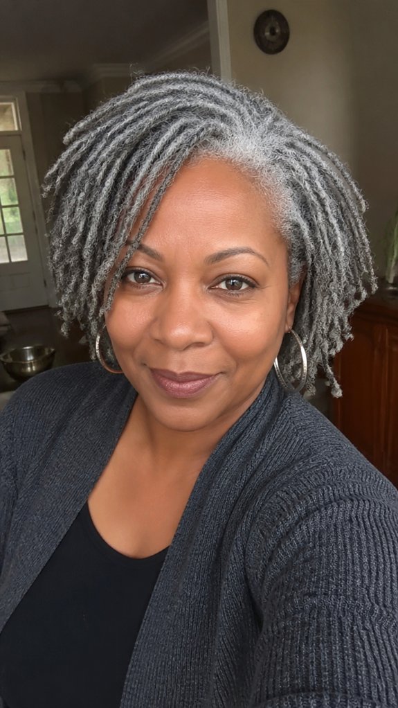 soft smoky halo locs