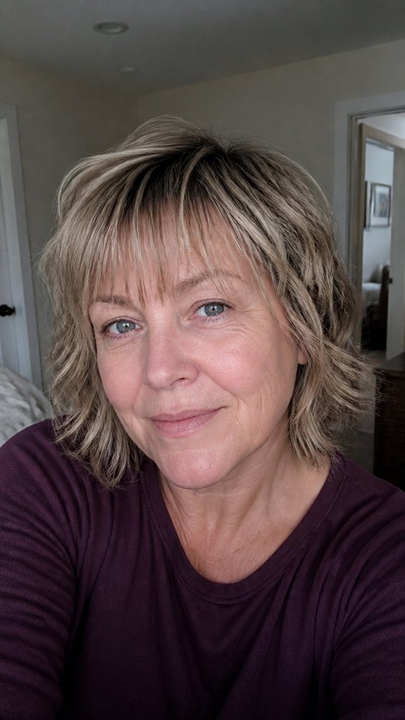 textured layered shag haircut