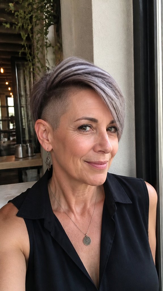undercut pixie bob color