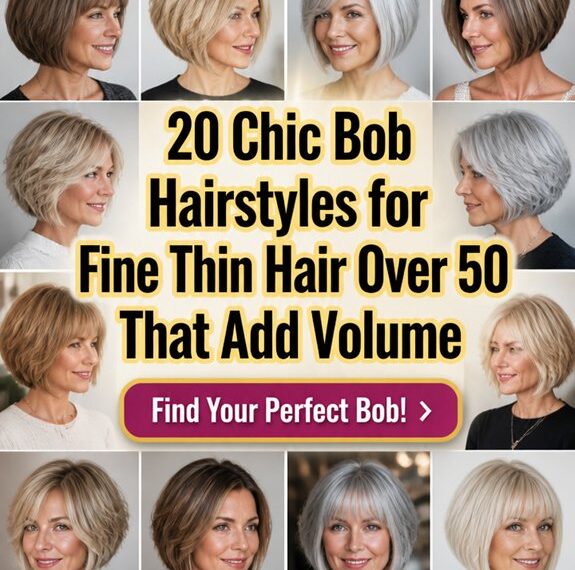 voluminous bob hairstyles for 50