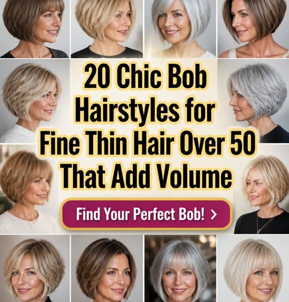 voluminous bob hairstyles for 50