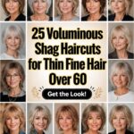 voluminous shag hairstyles over60