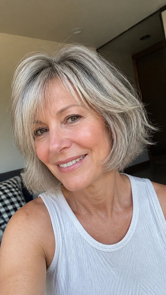 wispy airy layered bob movement