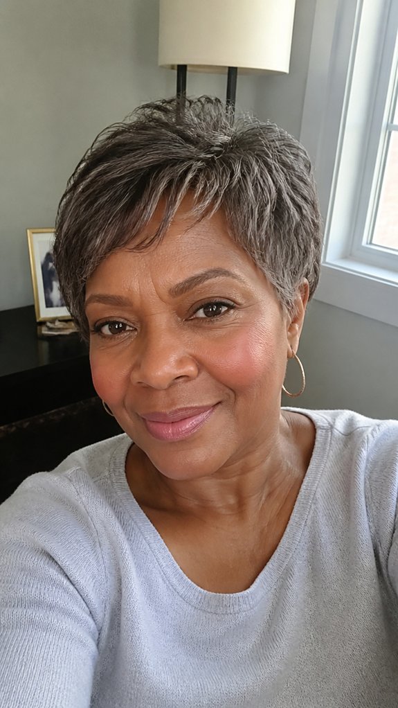 wispy layered pixie volume