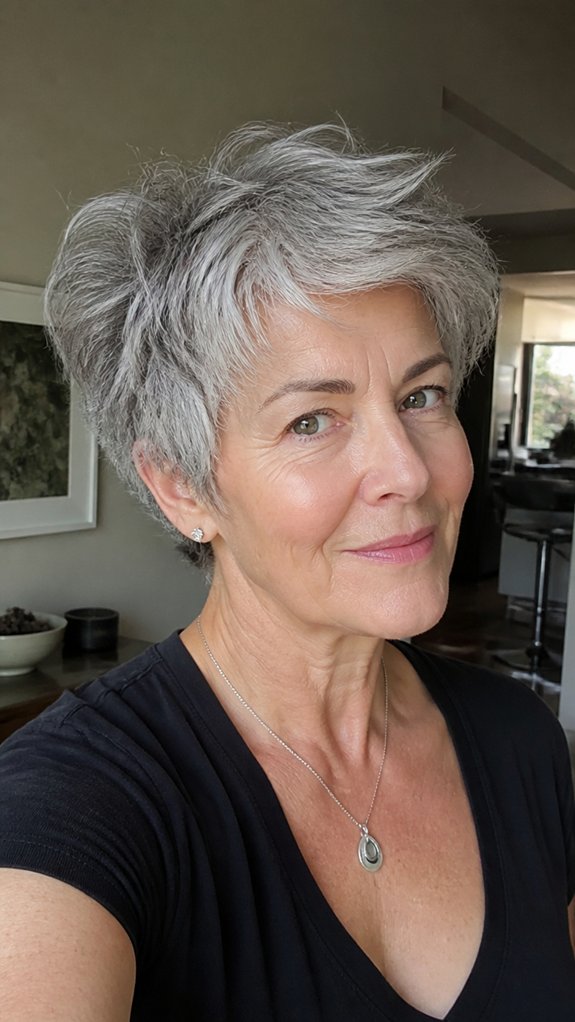 wispy textured pixie softness