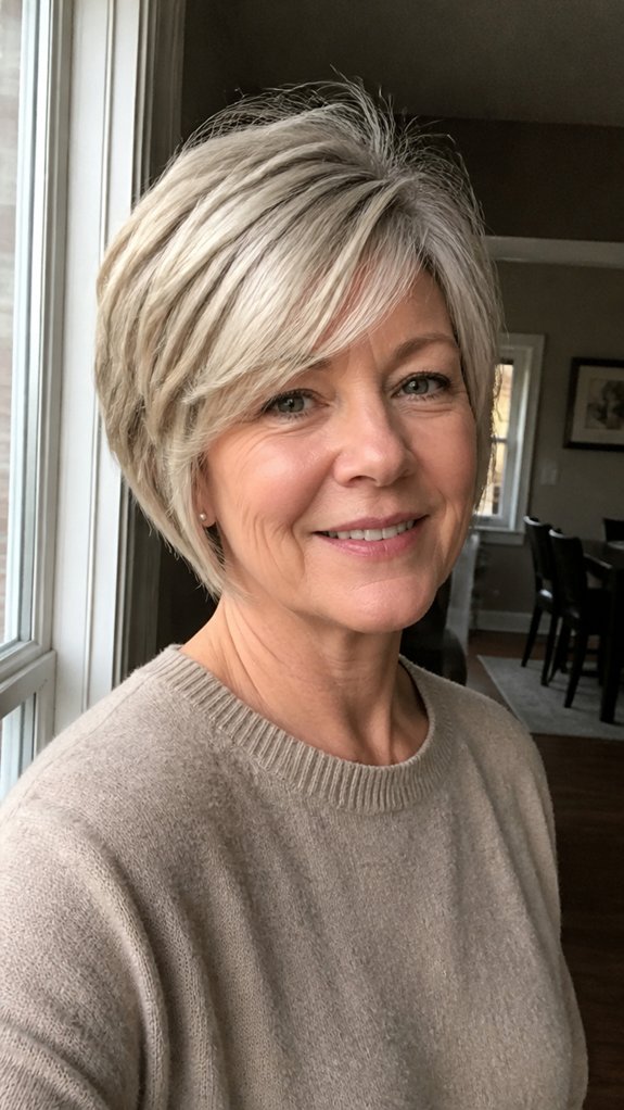 angled pixie with layers