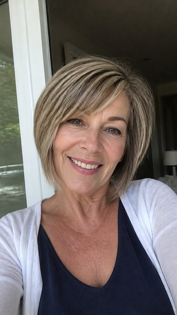 asymmetrical bob adds dimension