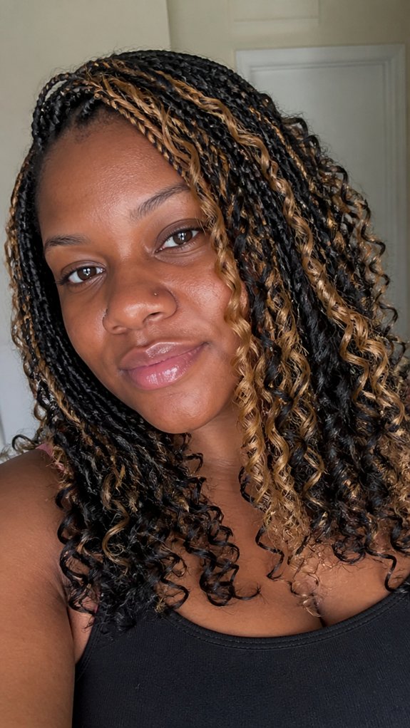 balayage blonde highlights placement