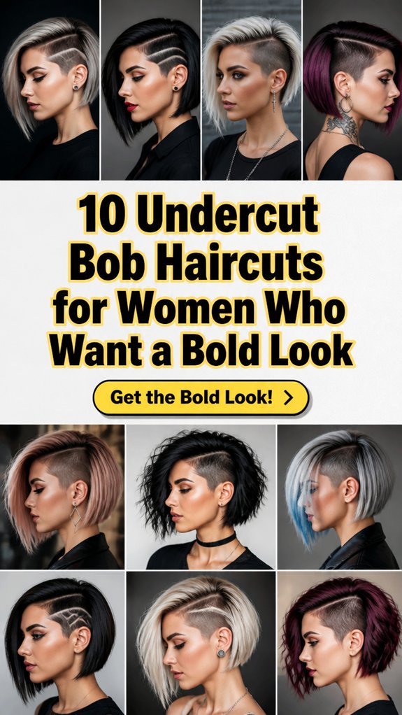 bold undercut bob styles