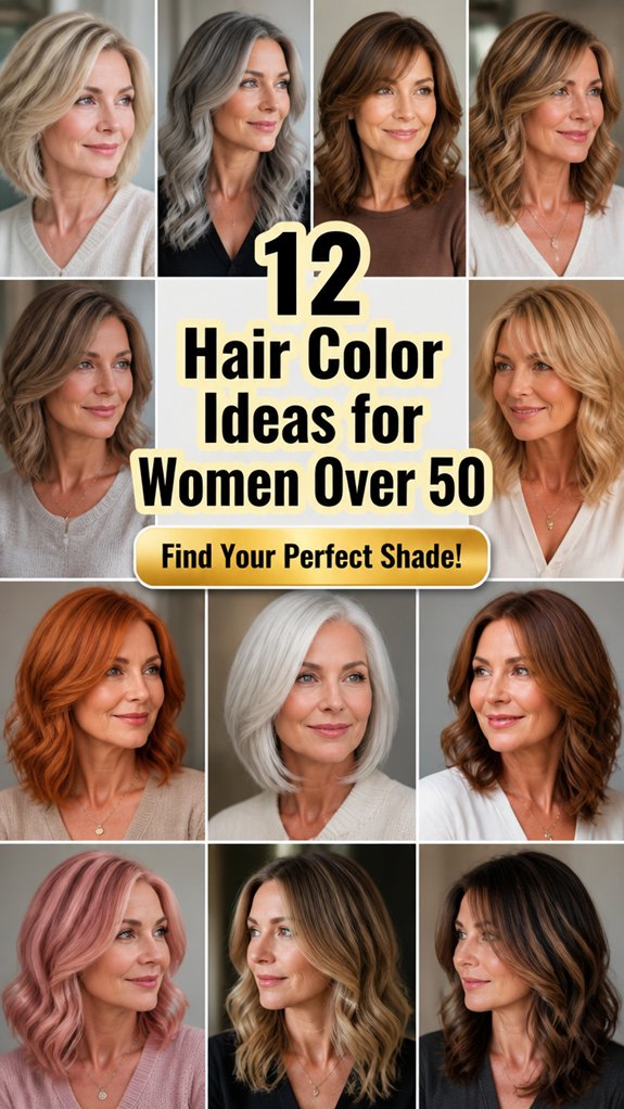 chic hair colors for 50