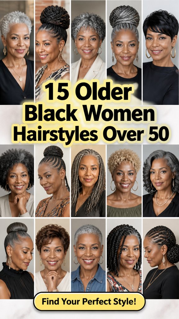 chic hairstyles for older black women