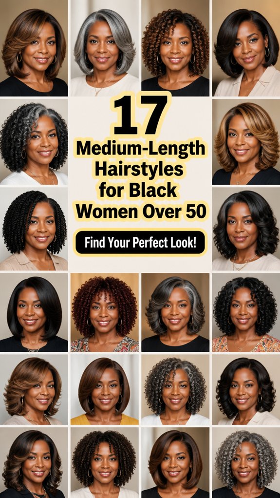 chic medium hairstyles for 50