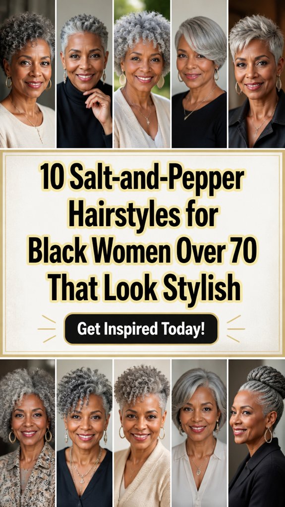 chic salt and pepper hairstyles