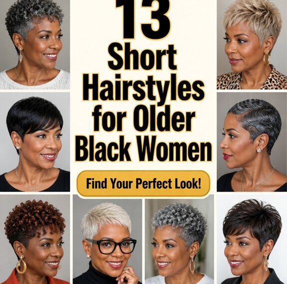 chic short cuts for older black women