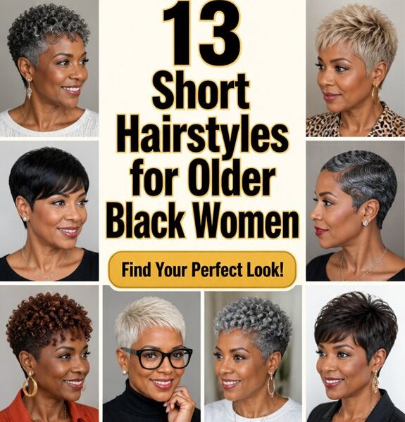 chic short cuts for older black women