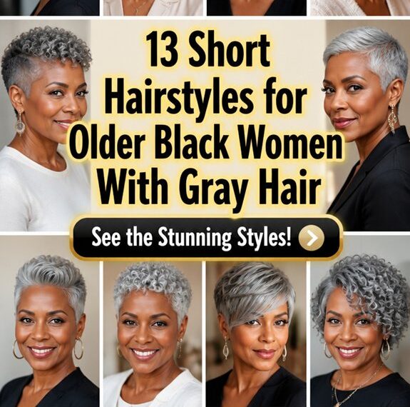 chic short gray hairstyles