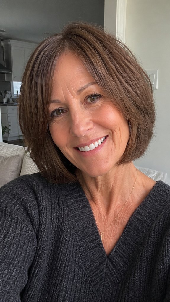 chin length bob with layers
