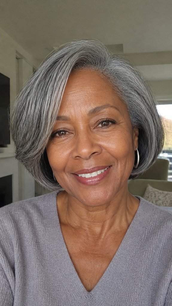 chin length low maintenance layers