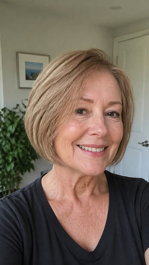 chin length rounded bob boost
