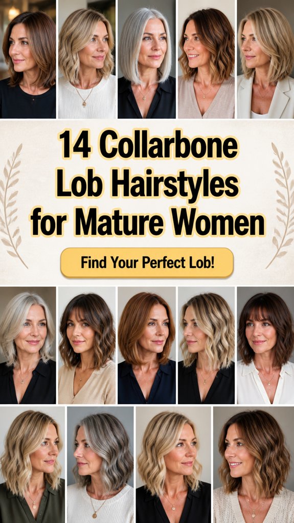 collarbone lob hairstyles mature
