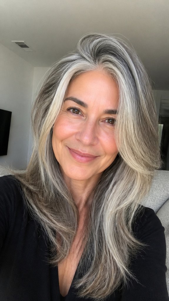 creamy face framing soft highlights