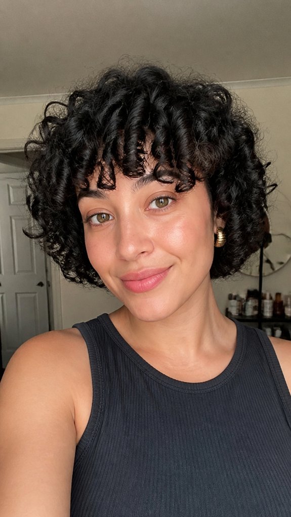 curl friendly airy rounded bangs