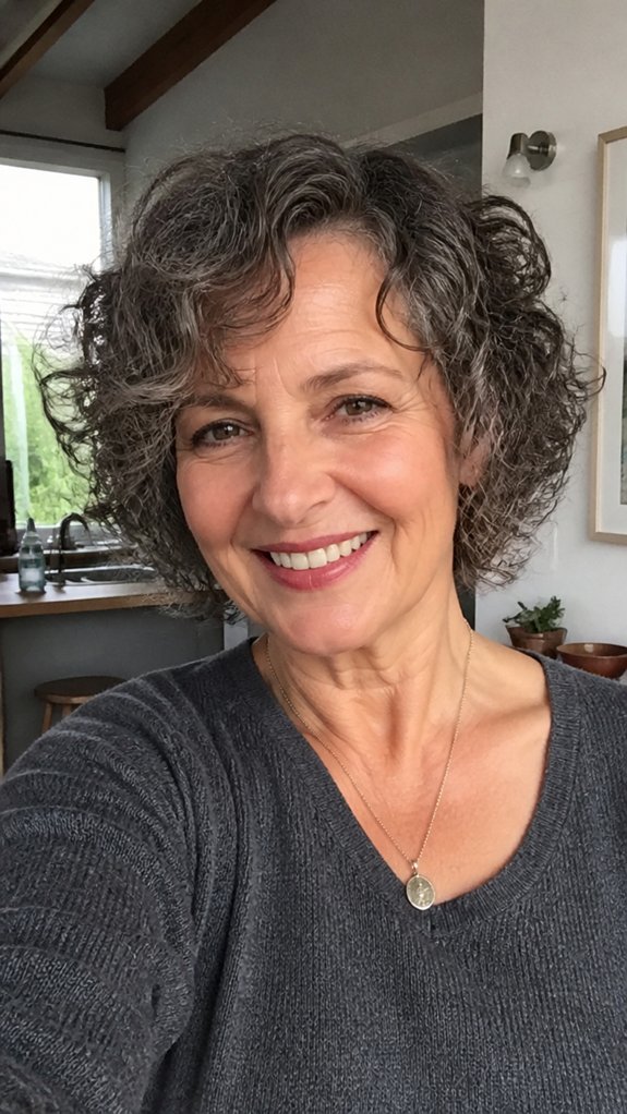 curly bob polished event ready