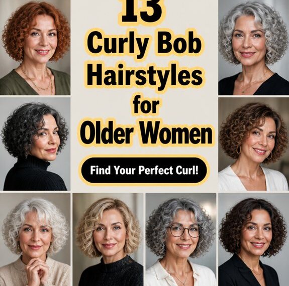 curly bob styles for seniors