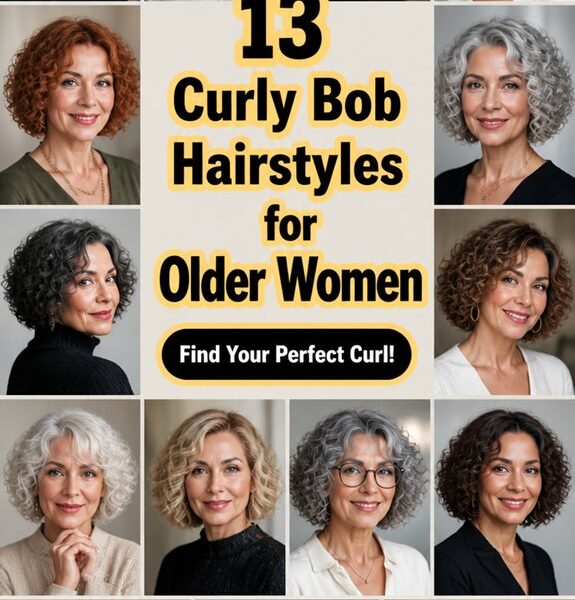 curly bob styles for seniors