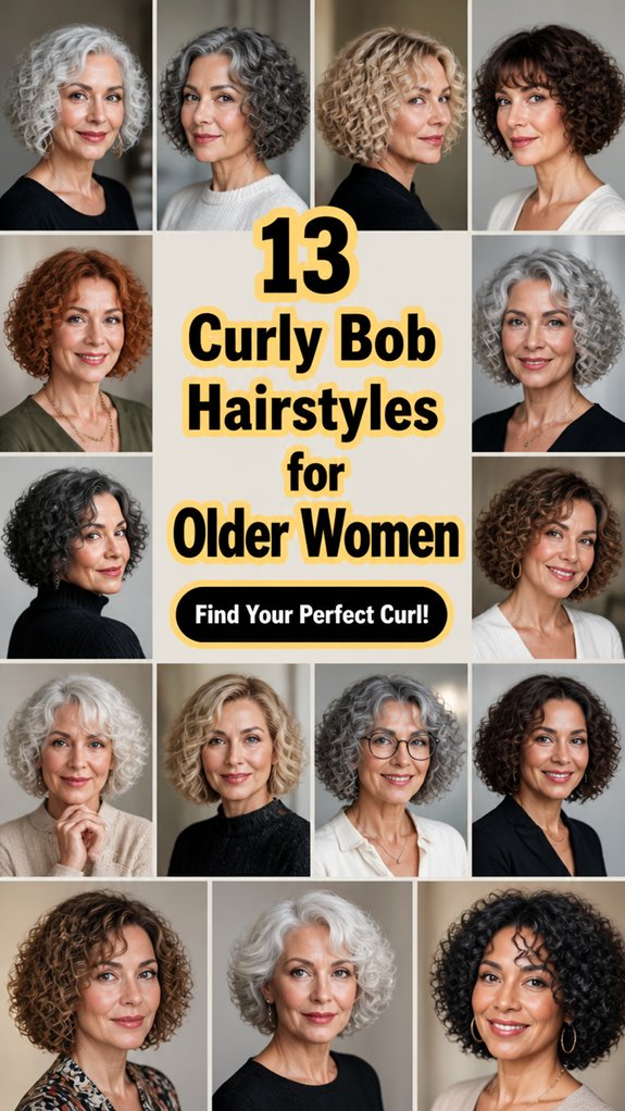 curly bob styles for seniors