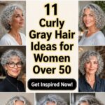 curly gray hairstyles for 50