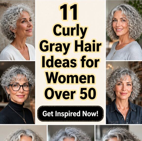 curly gray hairstyles for 50