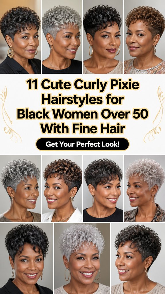 curly pixie styles for older
