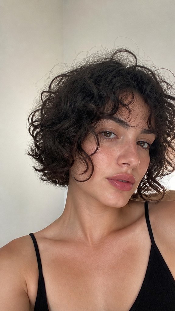 curly shag with layers