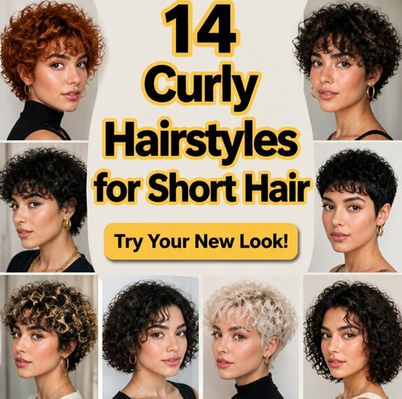 curly short hair styles