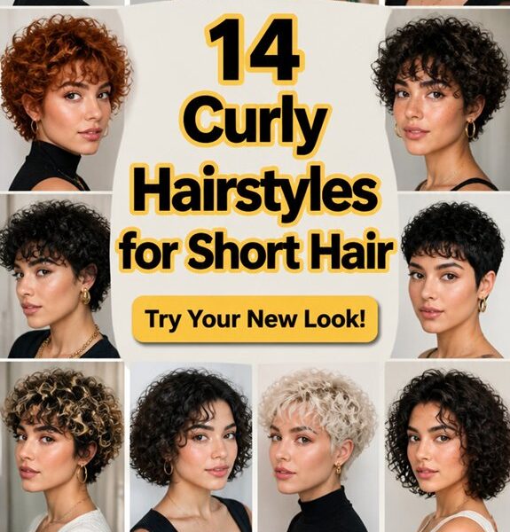 curly short hair styles