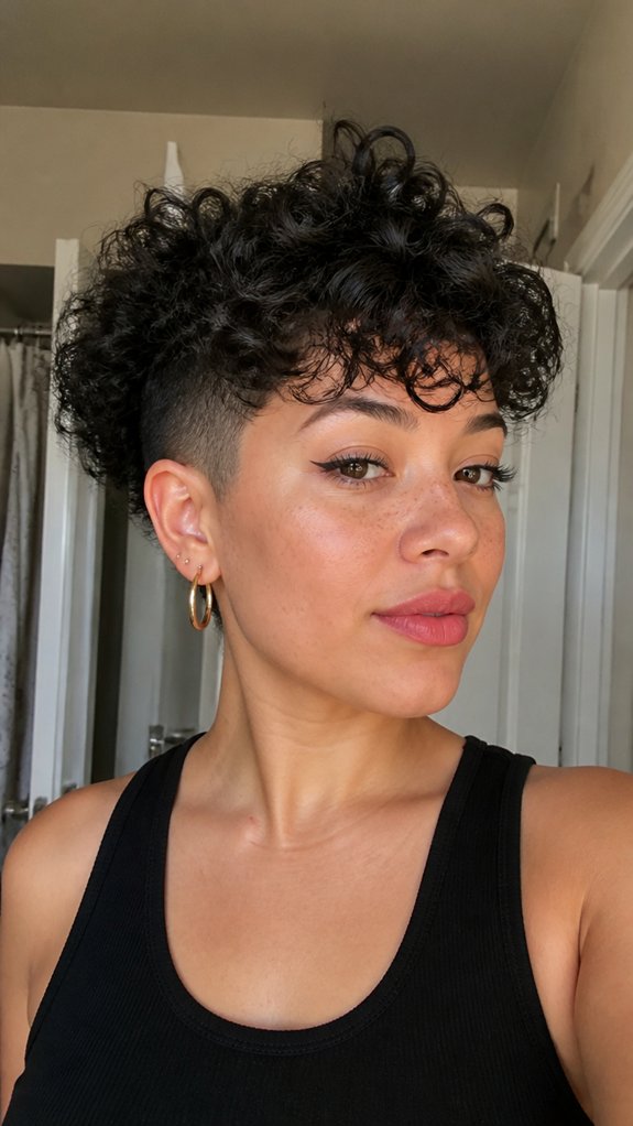 curly undercut bob maintainshape