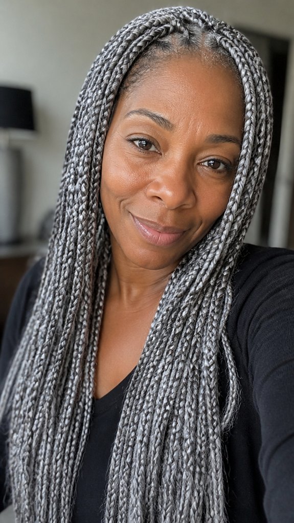 daily gentle gray braid care