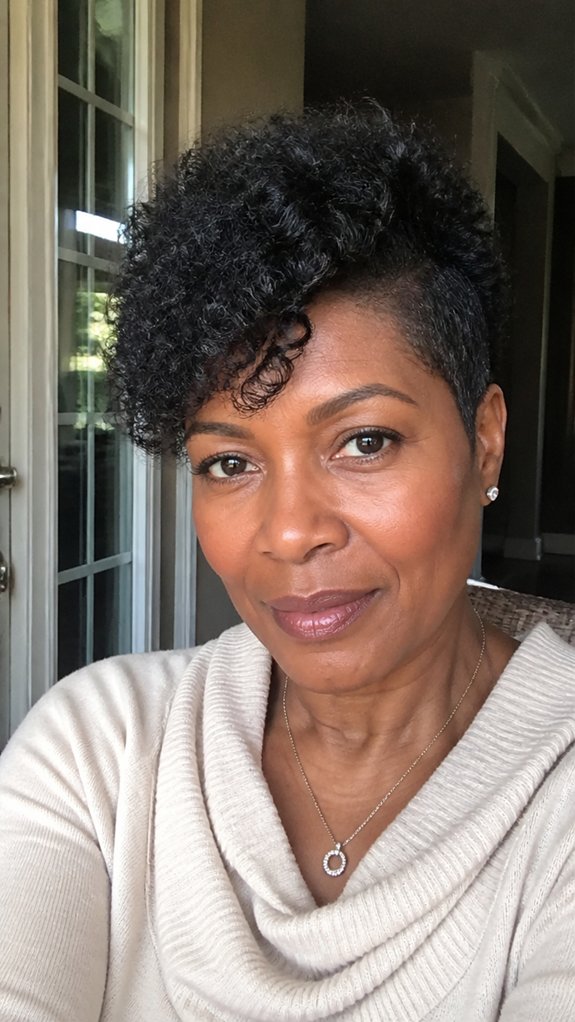 deep side part pixie movement