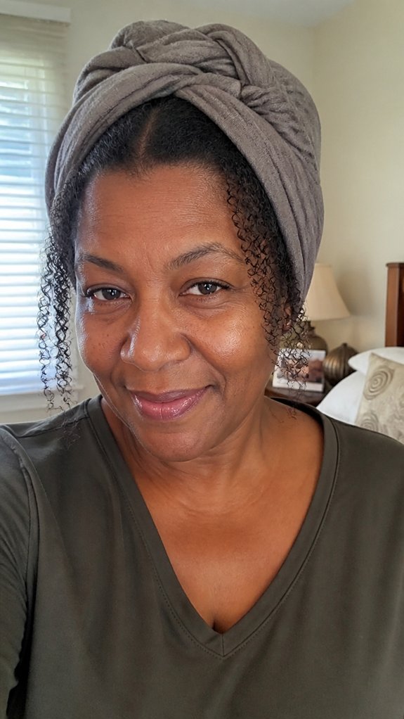 defined curls with soft wrap