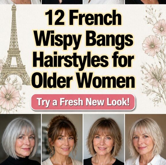 elegant french wispy bangs