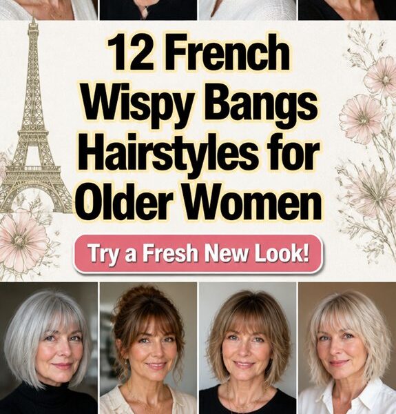elegant french wispy bangs