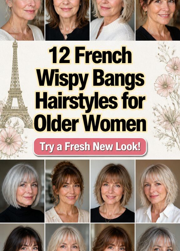 elegant french wispy bangs