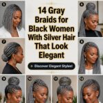 elegant gray braided styles