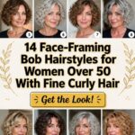 face framing bob for 50s