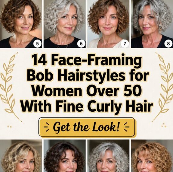 face framing bob for 50s