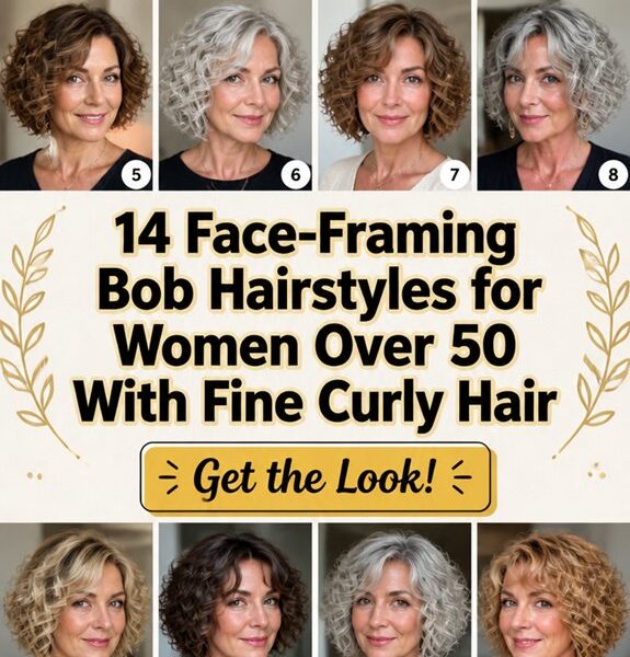 face framing bob for 50s