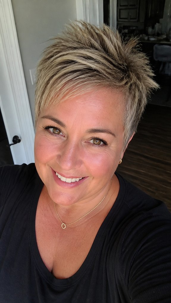 face framing spiky pixie haircut