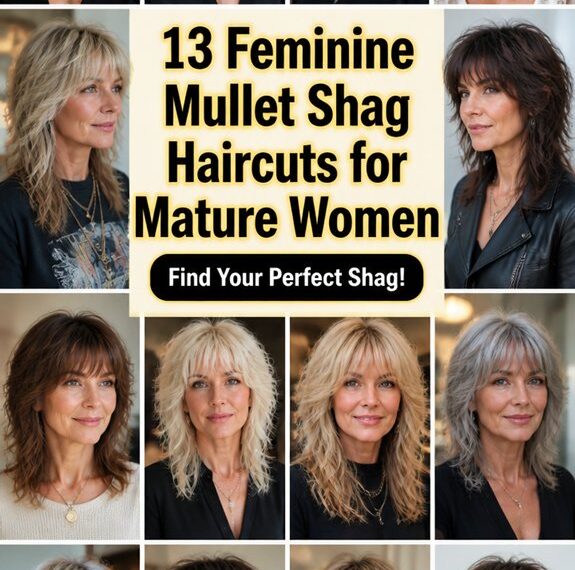 feminine mullet shag haircuts