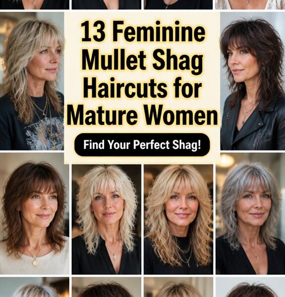 feminine mullet shag haircuts